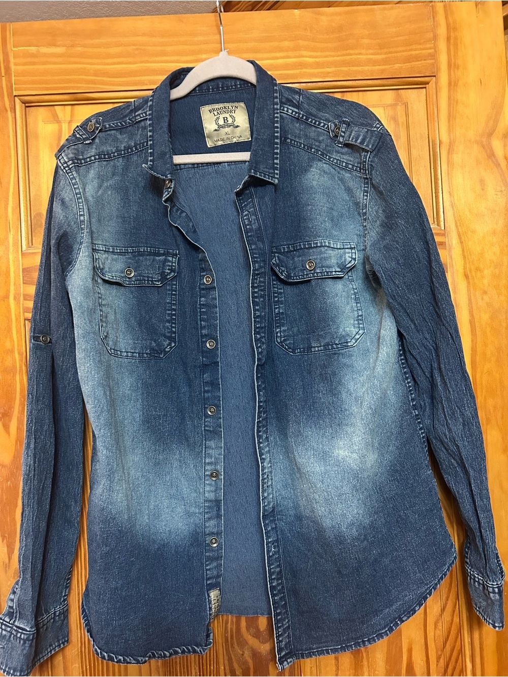 Brooklyn Laundry Denim Button-Up Shirt - Womens xl